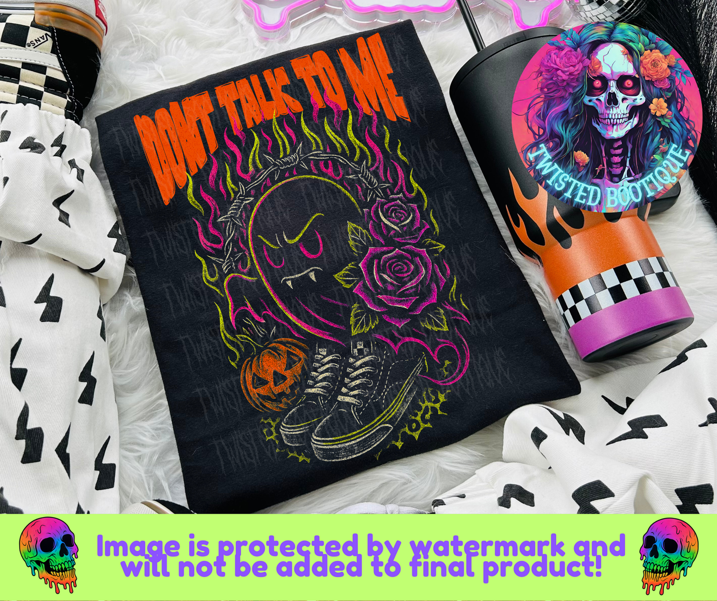 Don't Talk To Me BLACK APPAREL ONLY