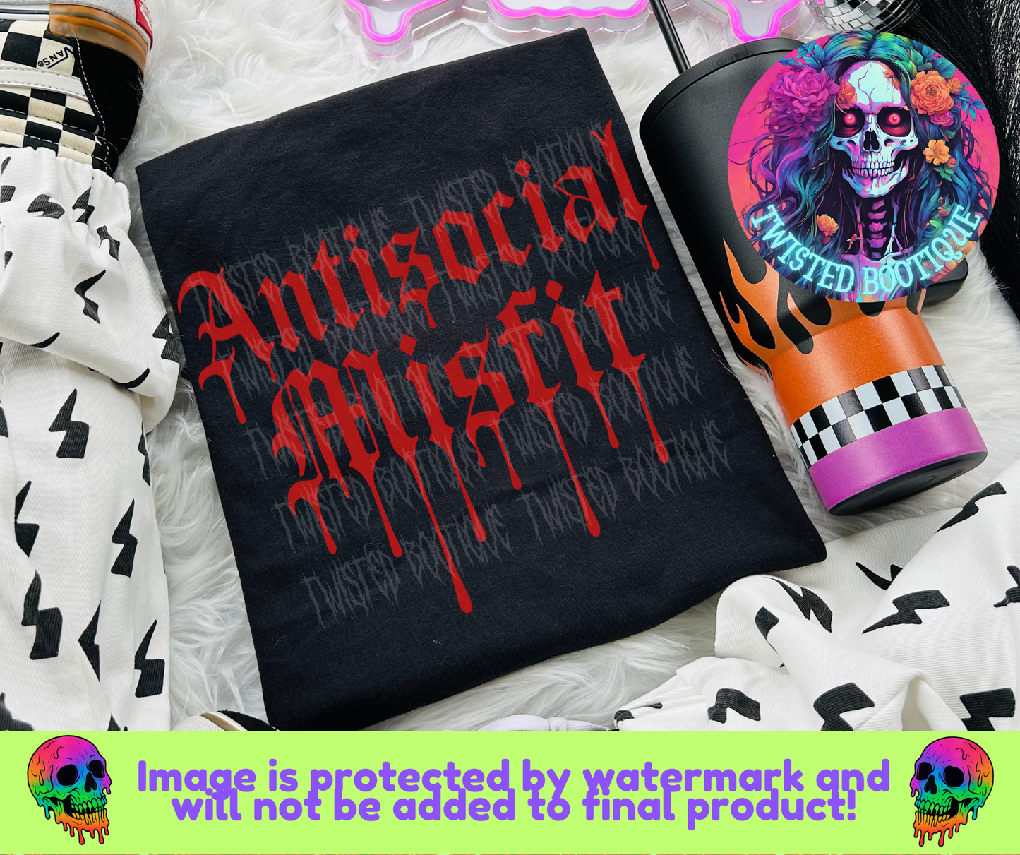 Antisocial Misfit BLACK APPAREL ONLY