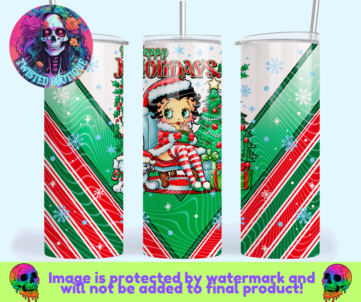 Happy Holidays Betty Tumbler