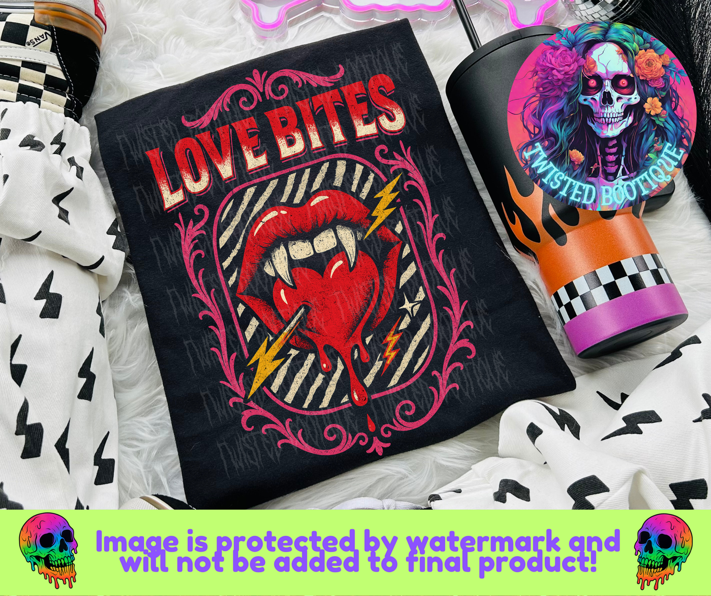 Love Bites BLACK APPAREL ONLY