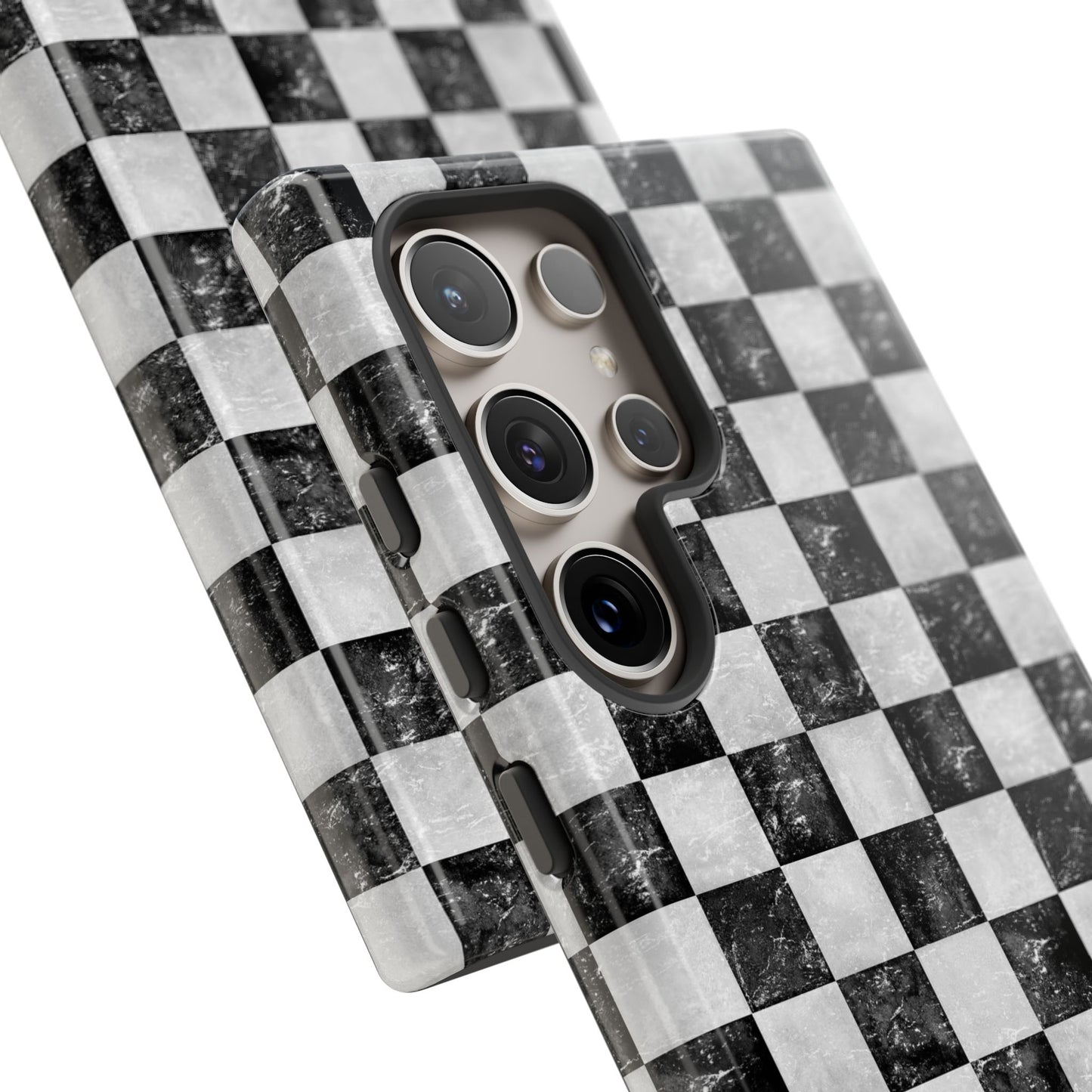 Grunge Checkered Phone Case