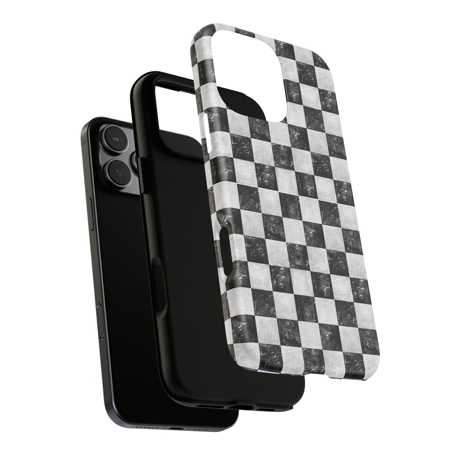 Grunge Checkered Phone Case