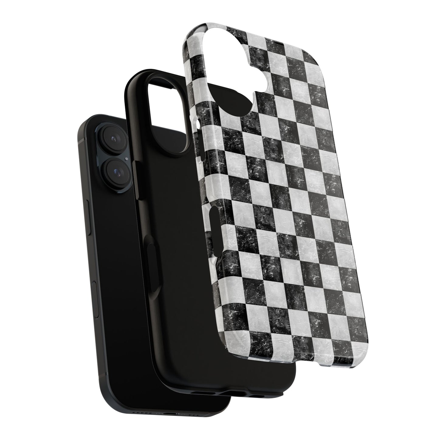 Grunge Checkered Phone Case