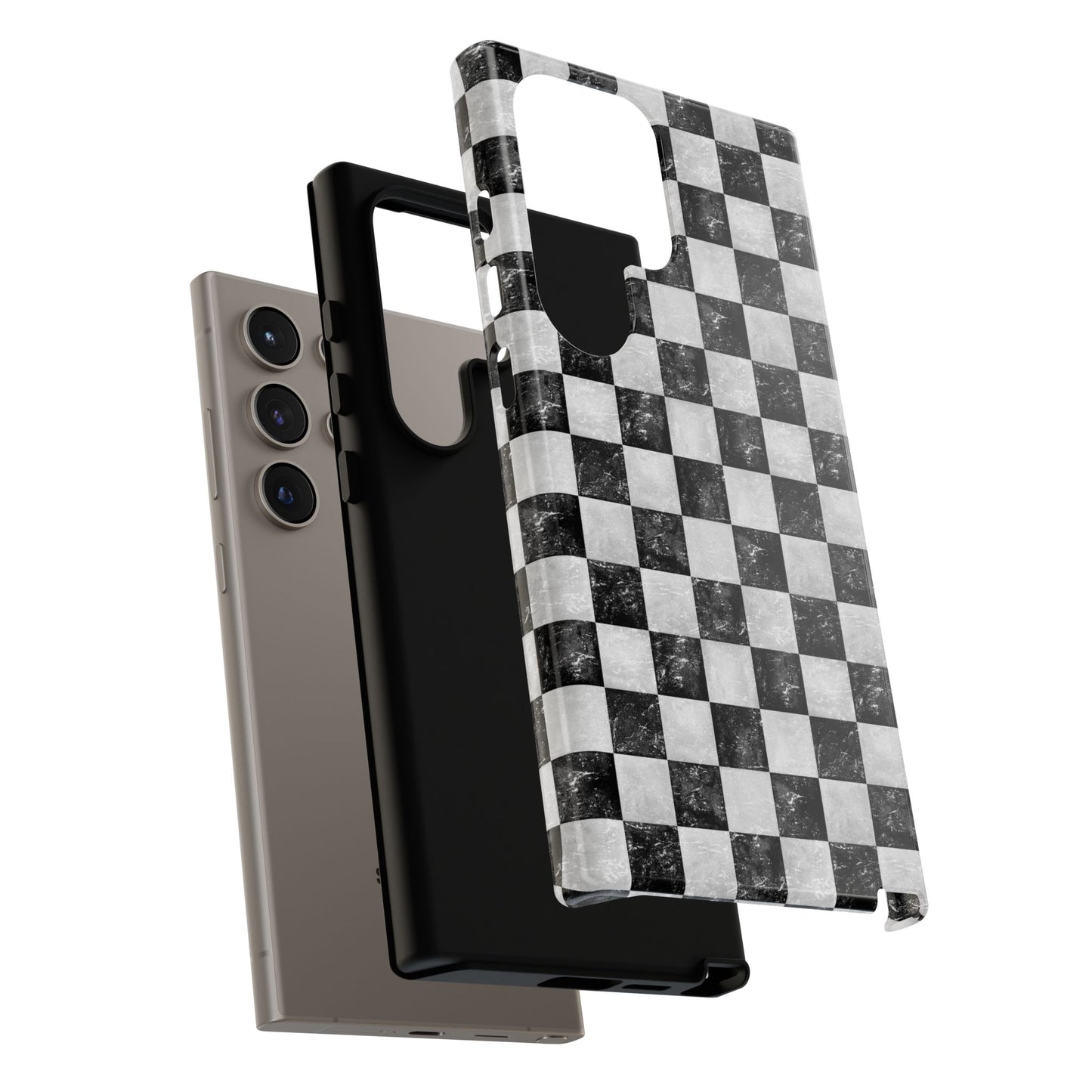 Grunge Checkered Phone Case