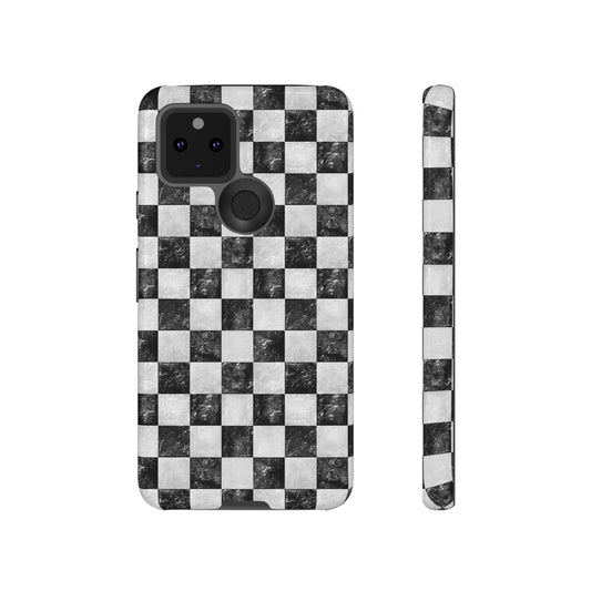 Grunge Checkered Phone Case