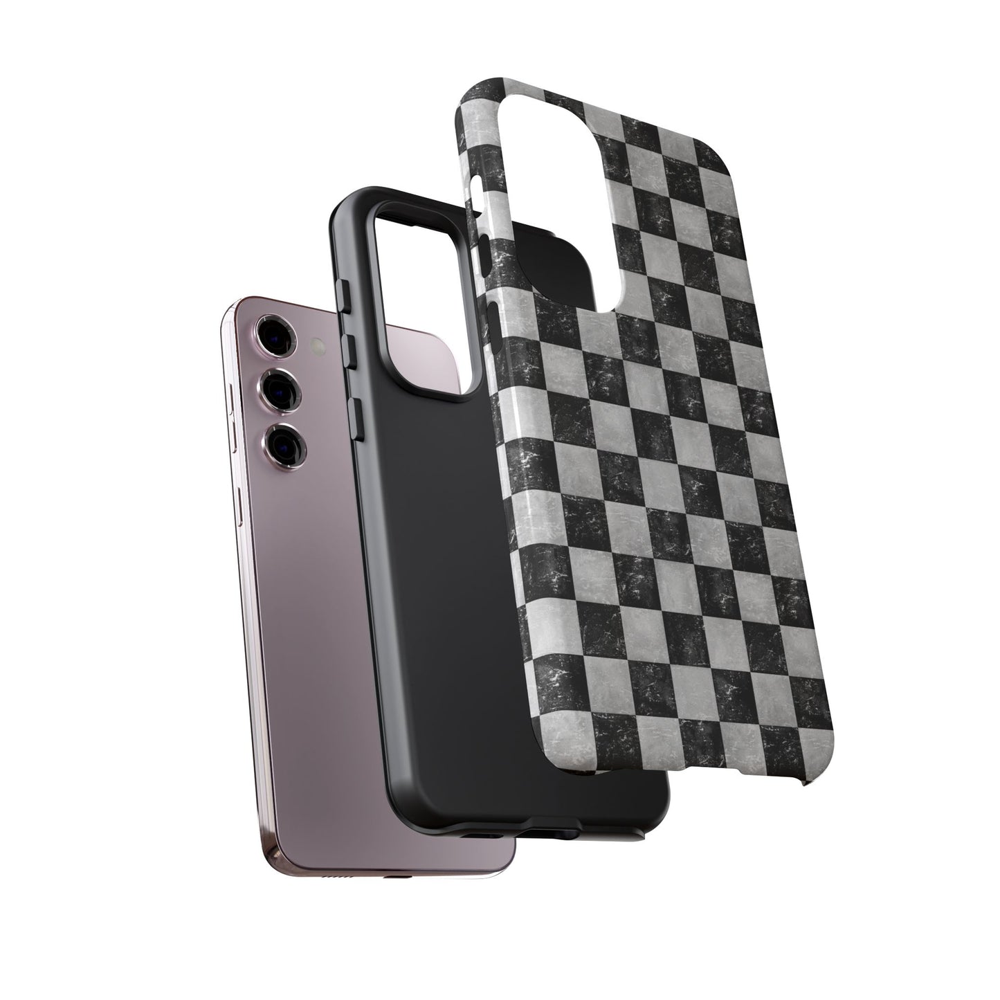 Grunge Checkered Phone Case