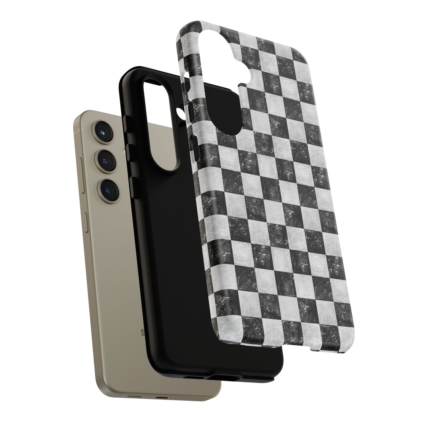 Grunge Checkered Phone Case