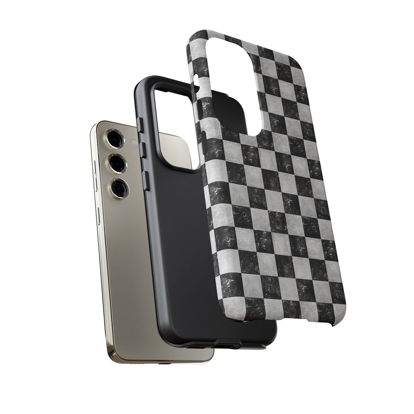 Grunge Checkered Phone Case
