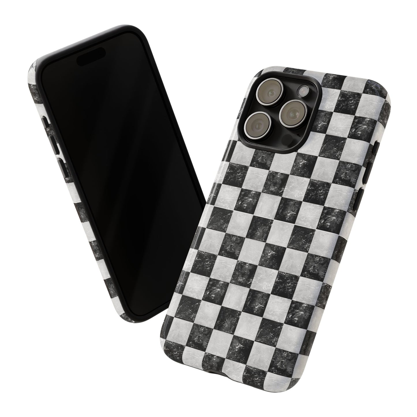 Grunge Checkered Phone Case