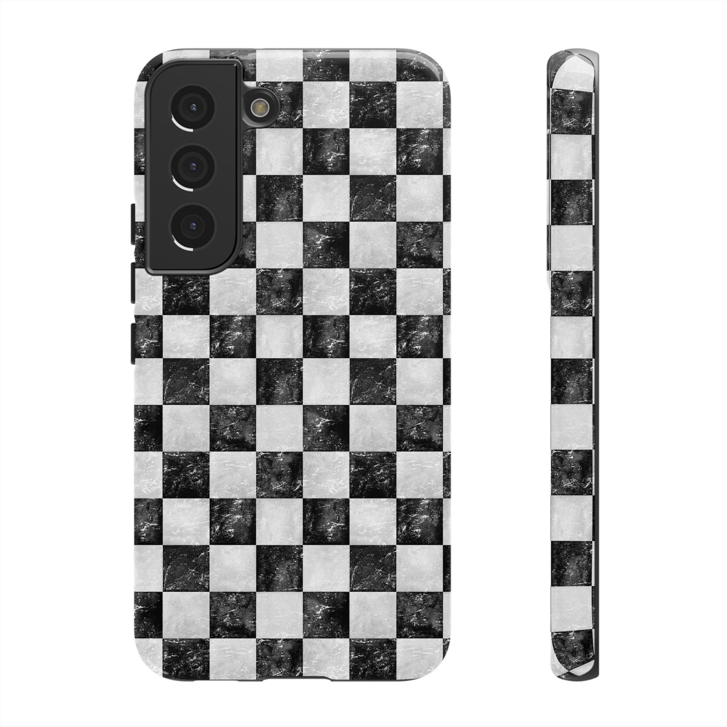 Grunge Checkered Phone Case
