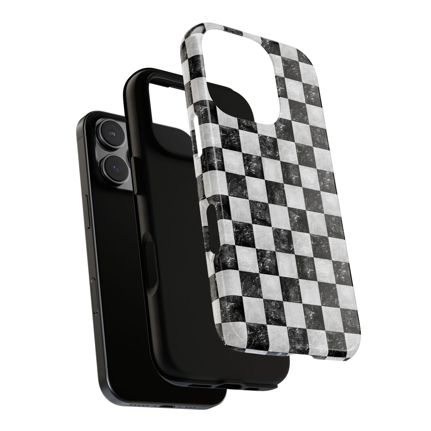 Grunge Checkered Phone Case
