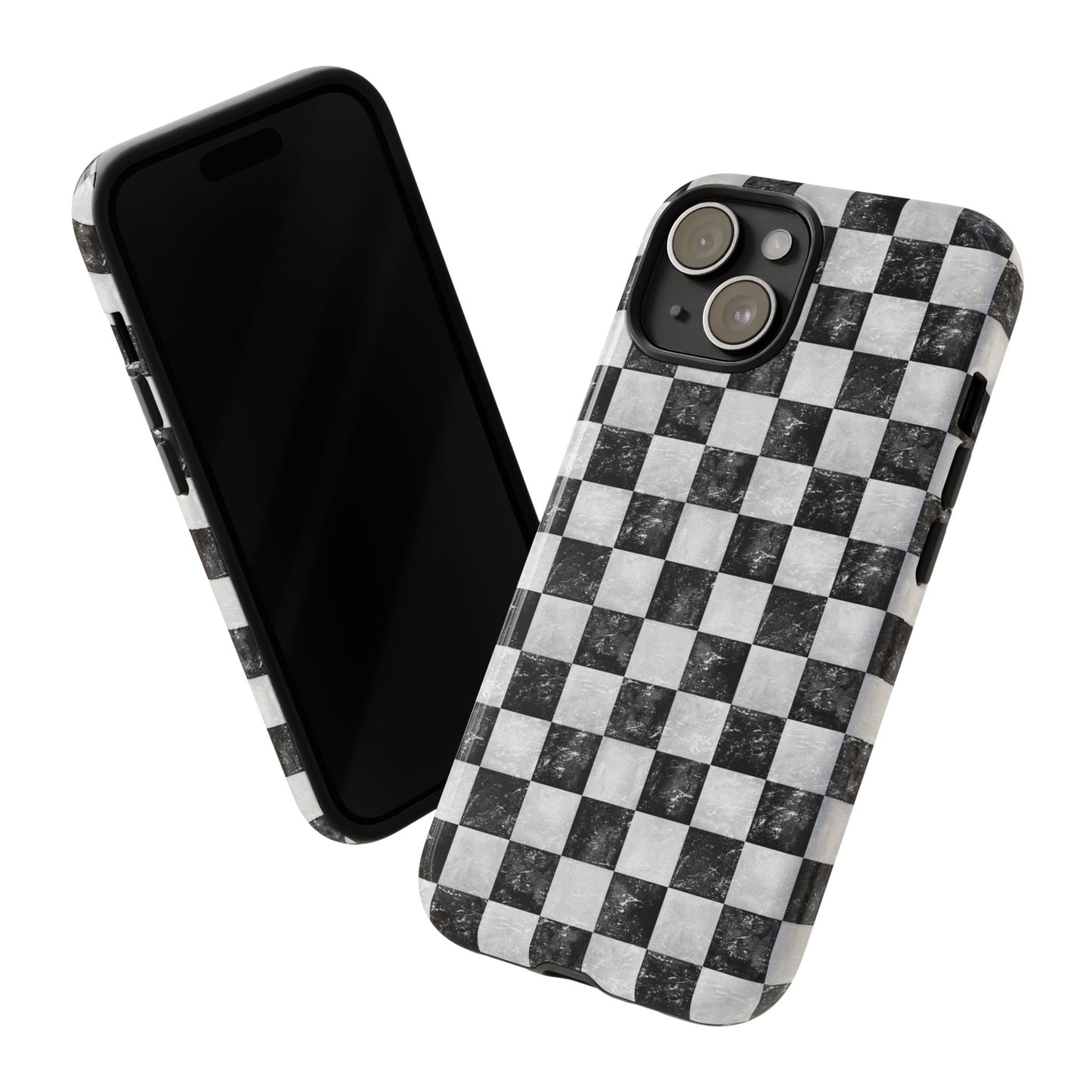 Grunge Checkered Phone Case