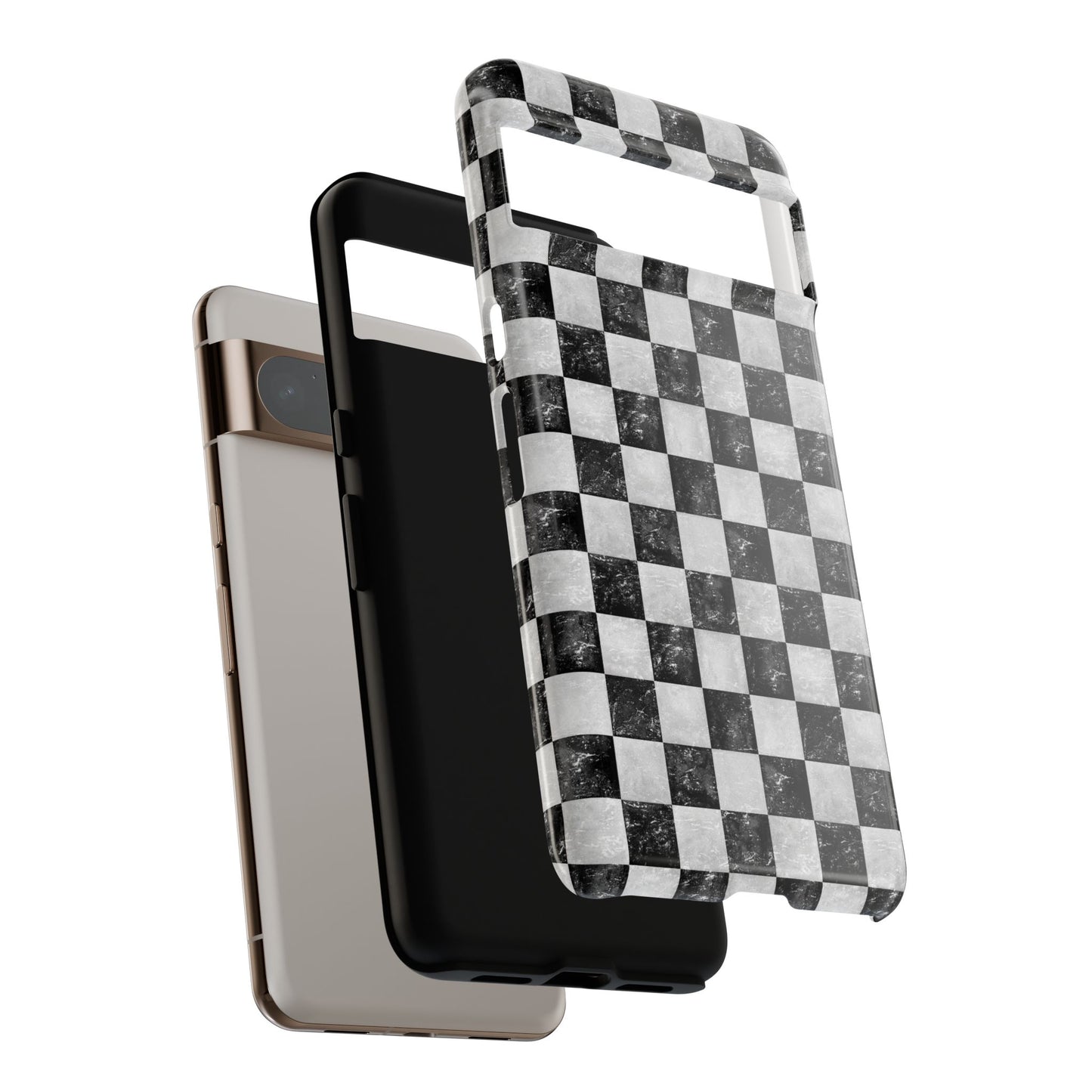 Grunge Checkered Phone Case