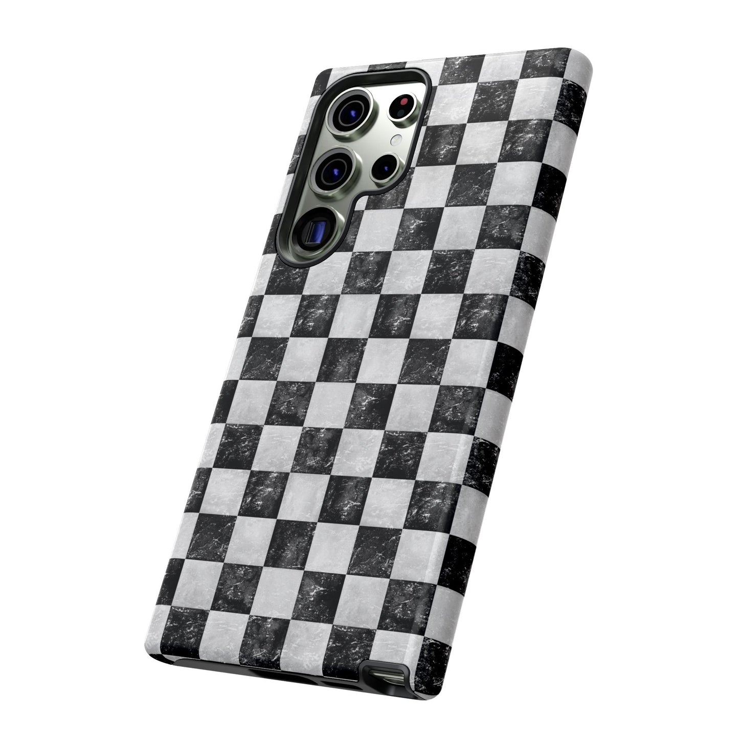 Grunge Checkered Phone Case