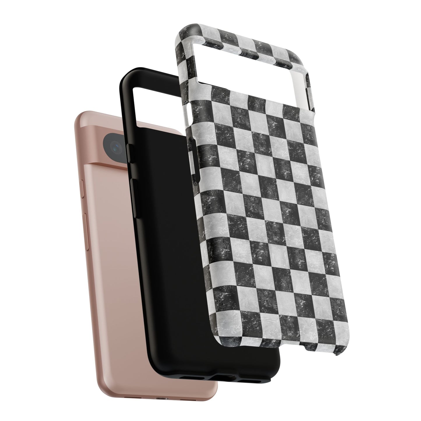 Grunge Checkered Phone Case