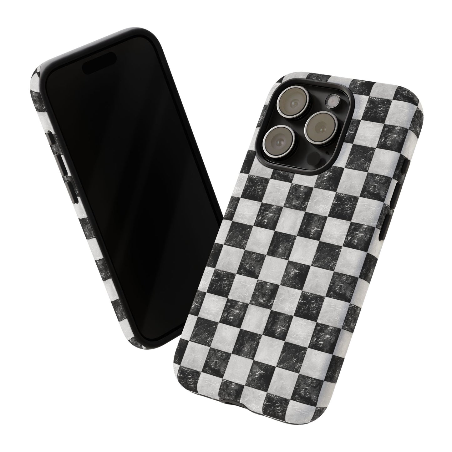 Grunge Checkered Phone Case