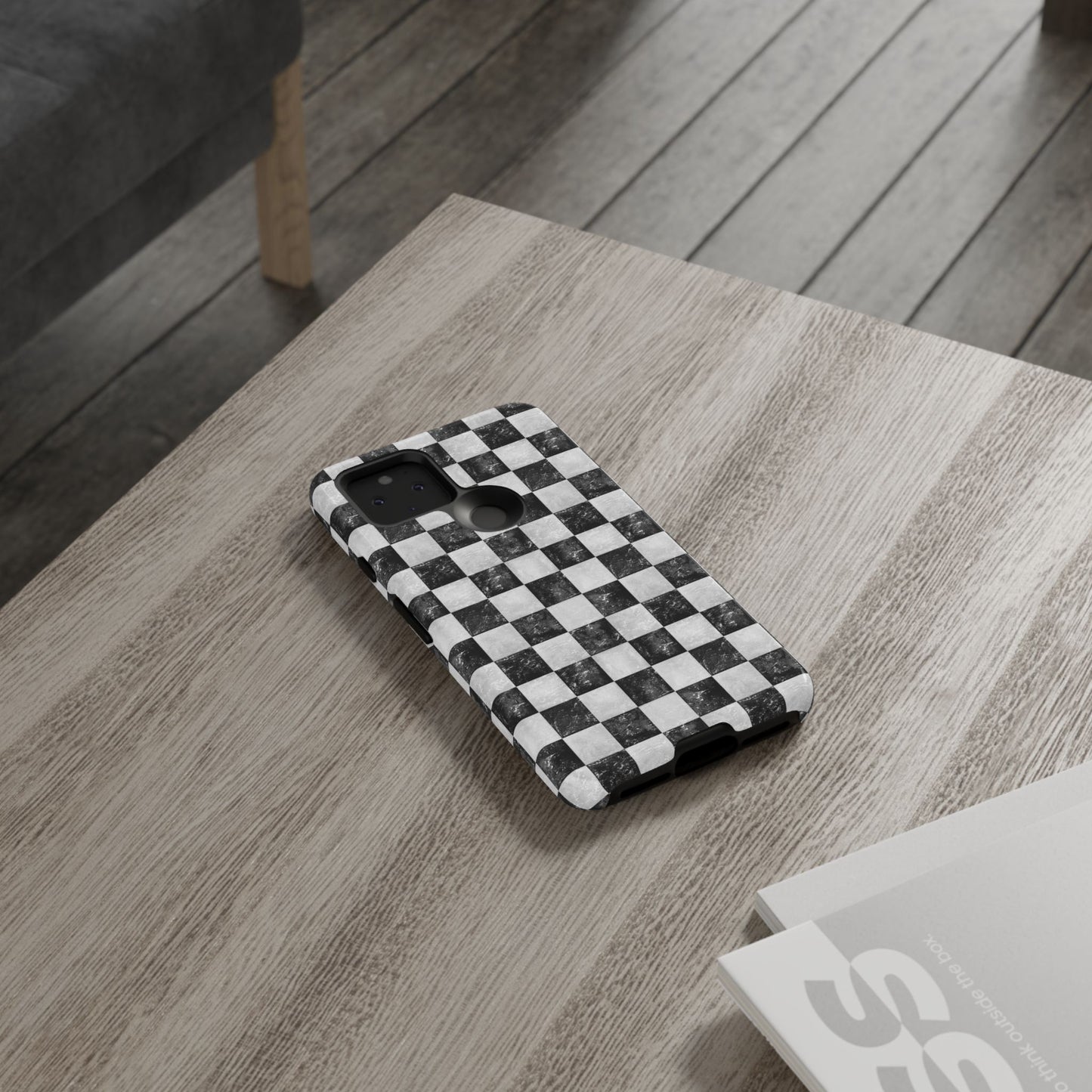 Grunge Checkered Phone Case