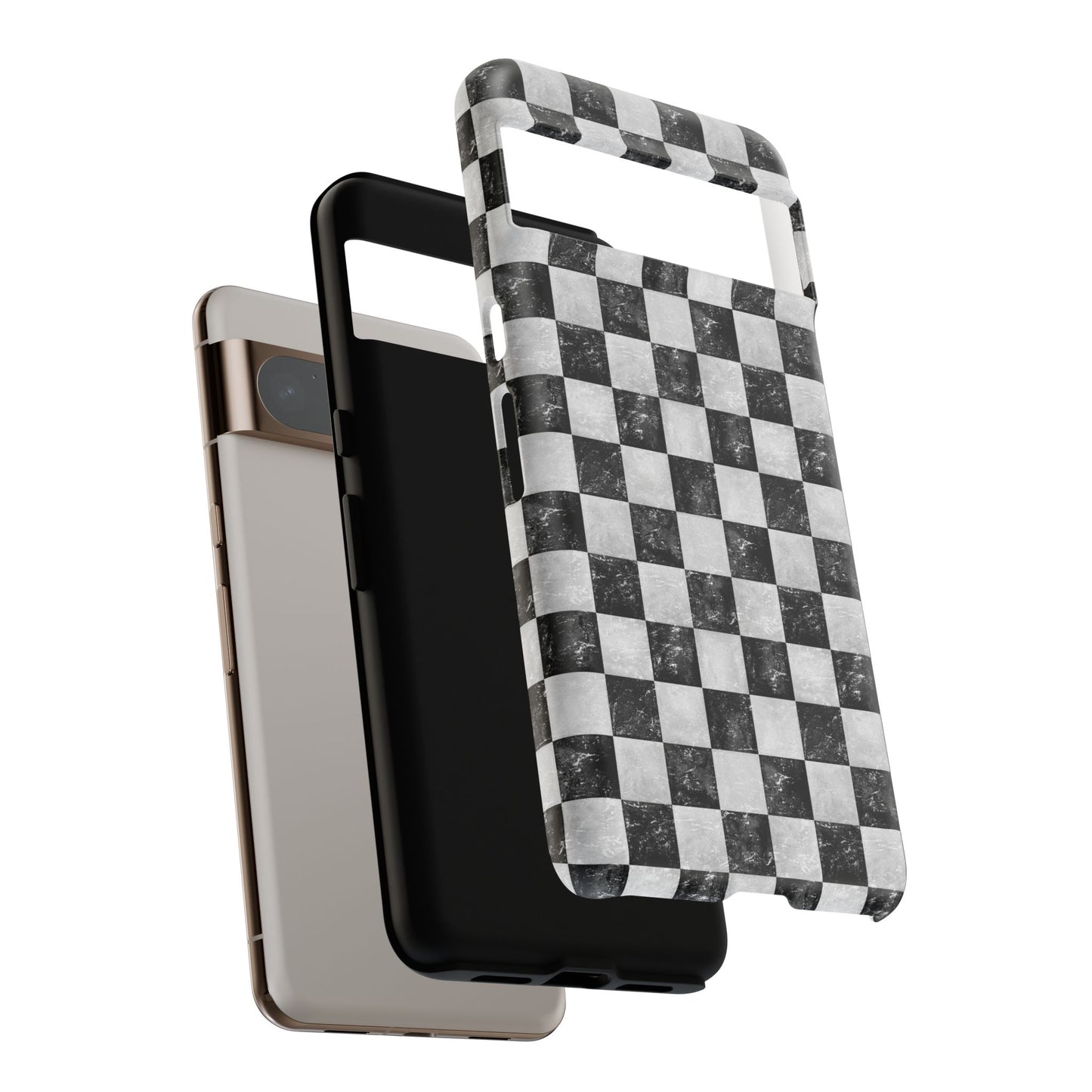 Grunge Checkered Phone Case