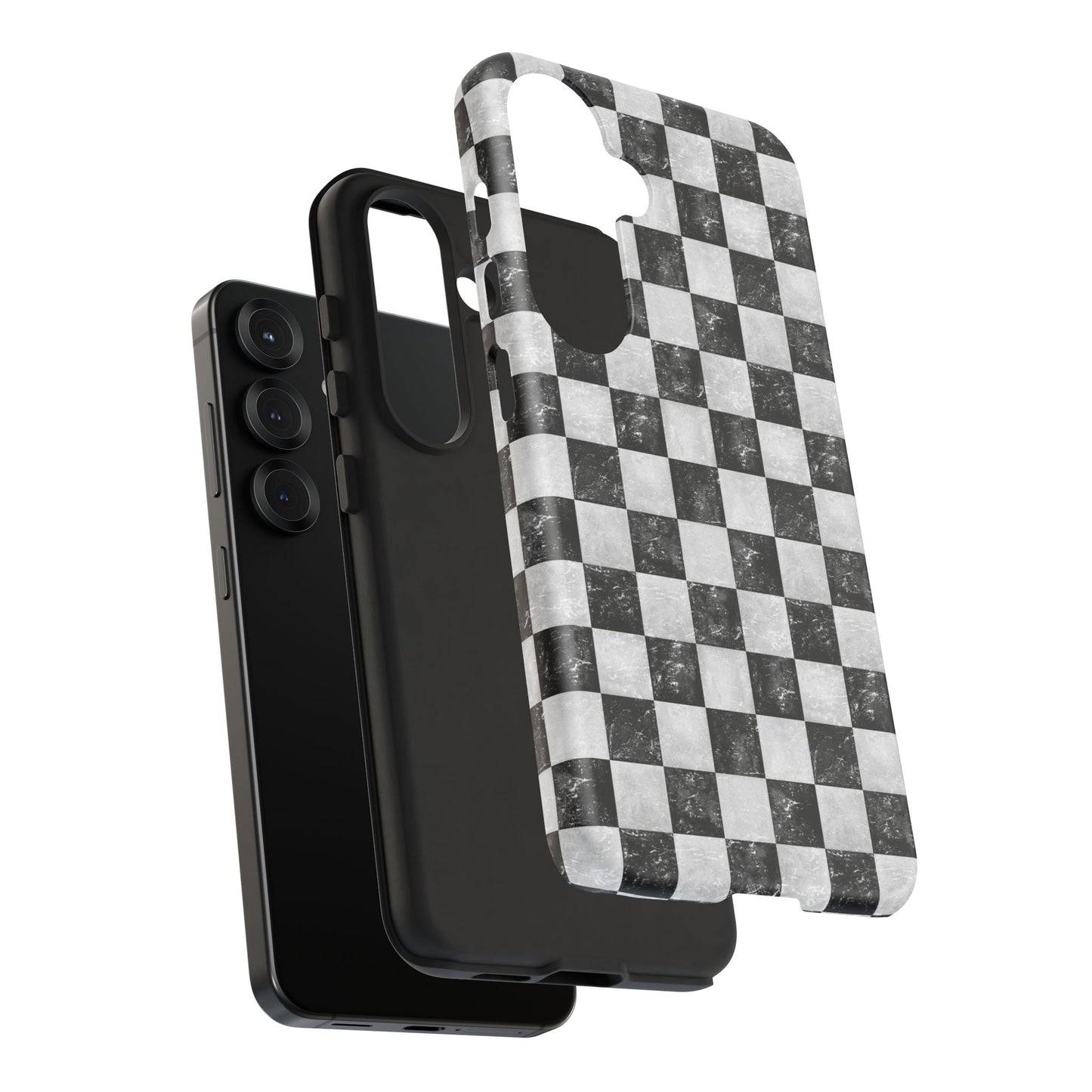 Grunge Checkered Phone Case