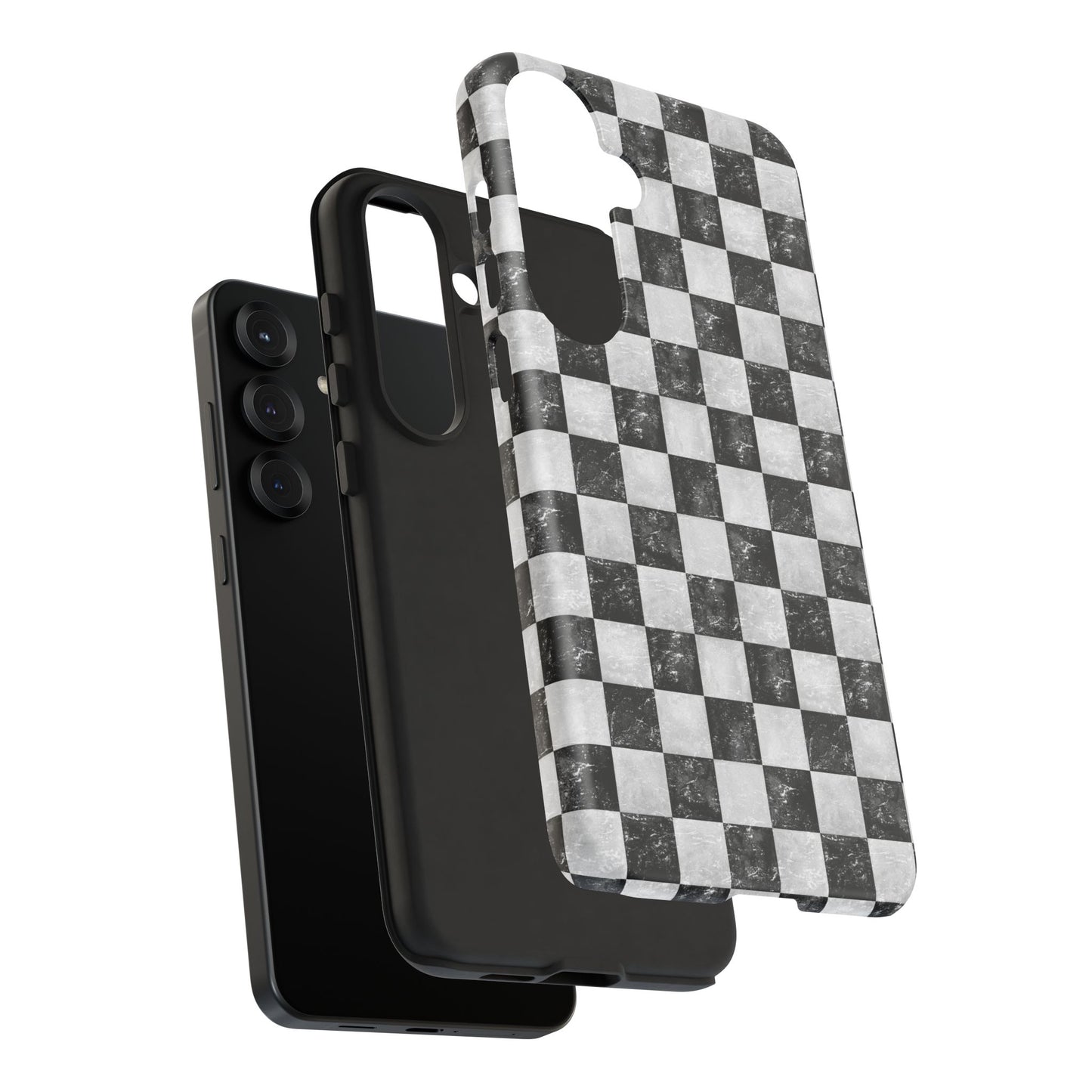 Grunge Checkered Phone Case