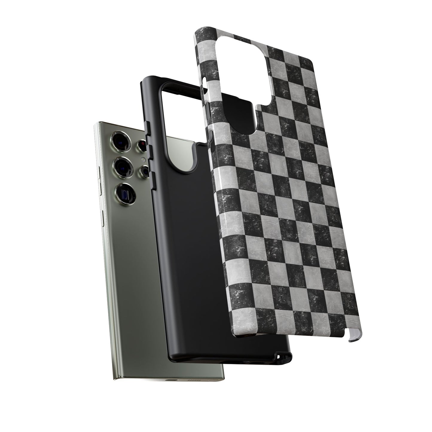 Grunge Checkered Phone Case
