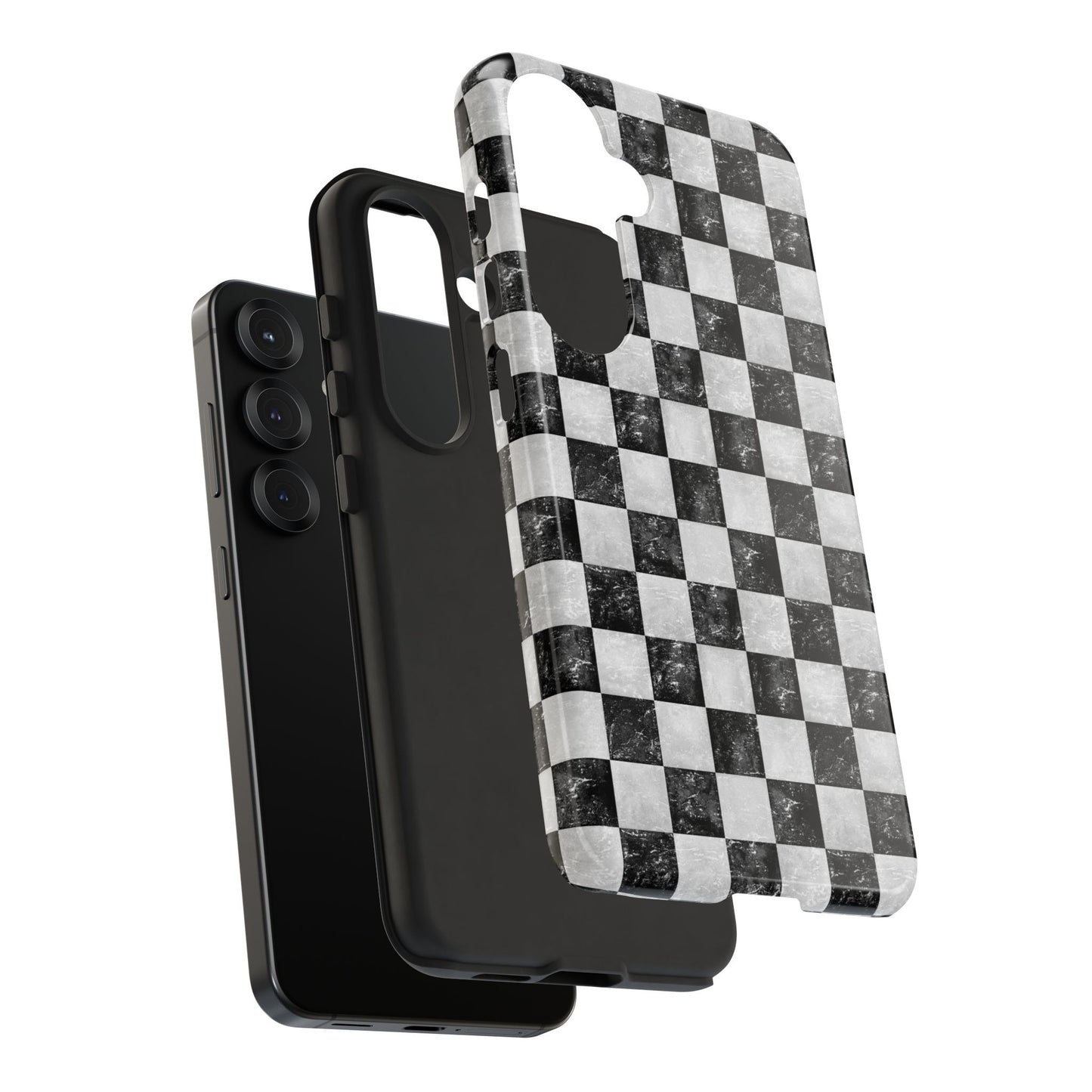 Grunge Checkered Phone Case