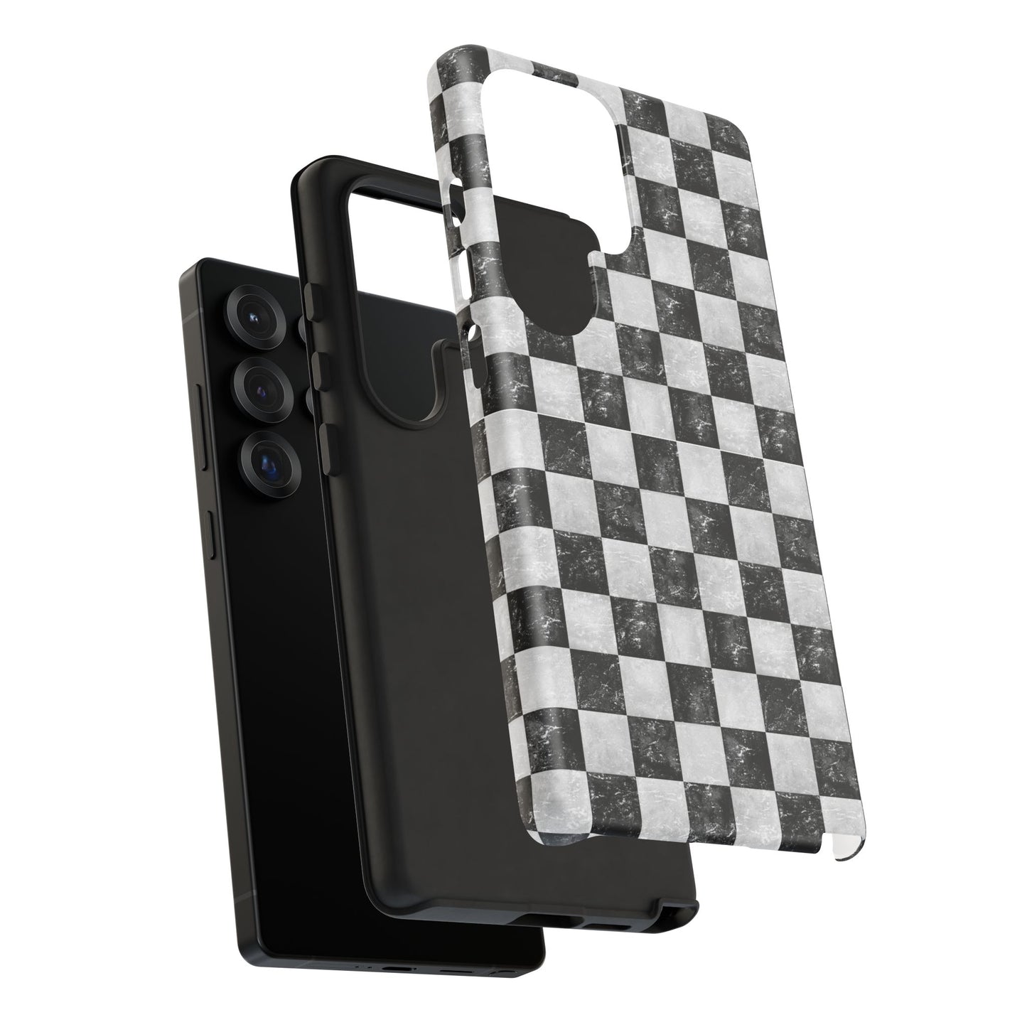 Grunge Checkered Phone Case