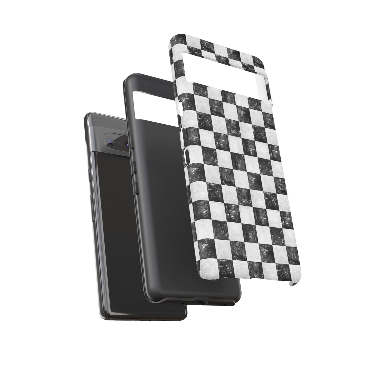 Grunge Checkered Phone Case
