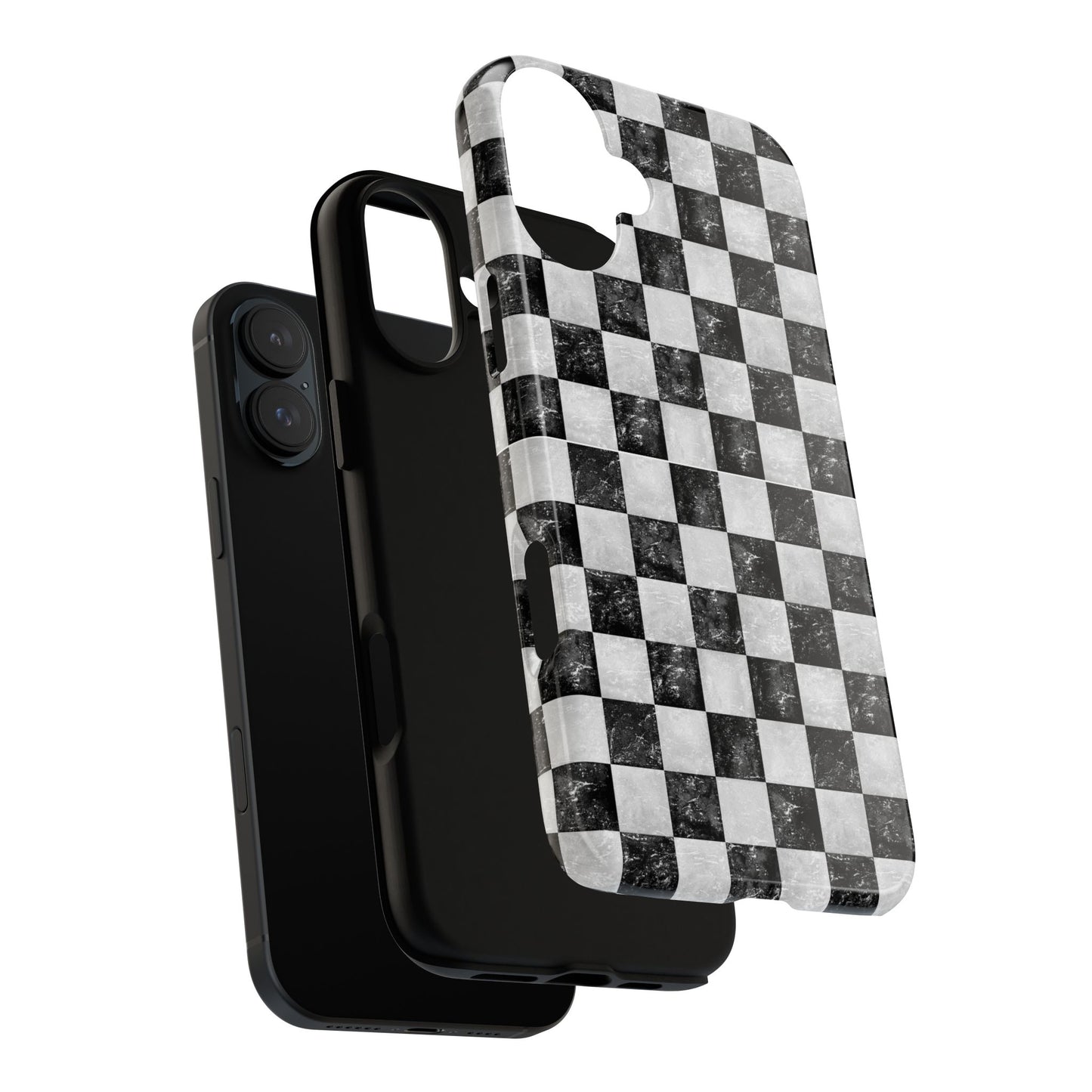 Grunge Checkered Phone Case