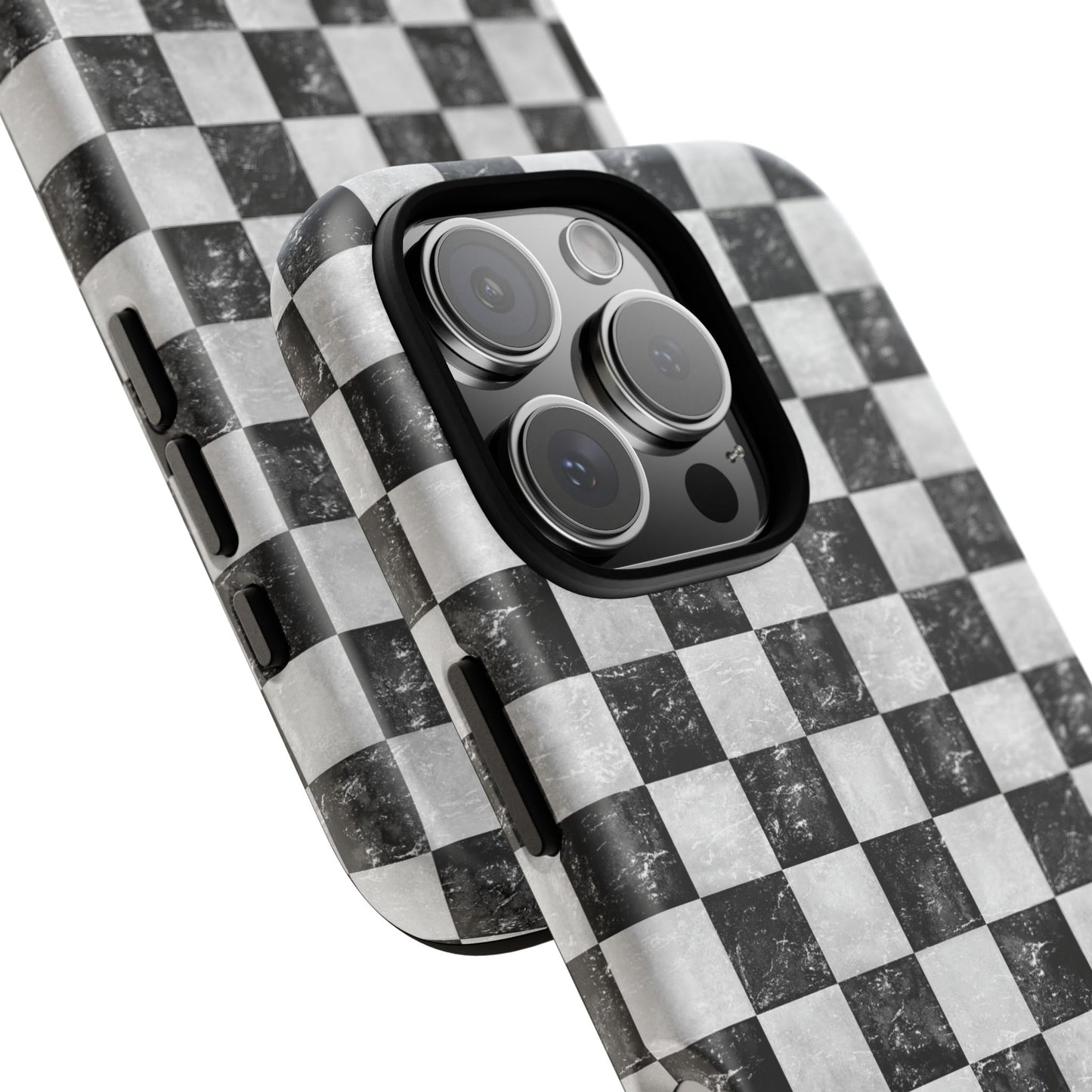 Grunge Checkered Phone Case