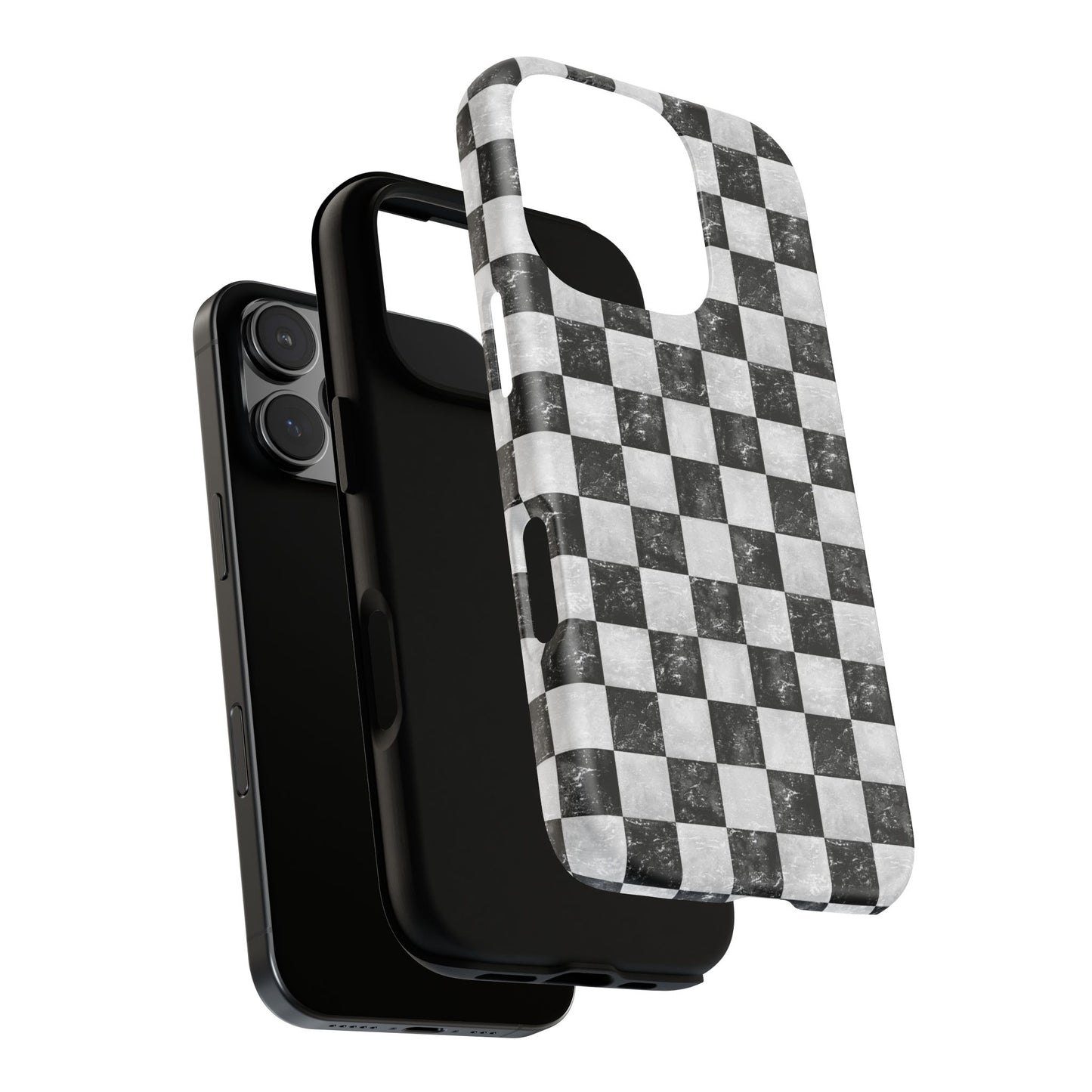 Grunge Checkered Phone Case