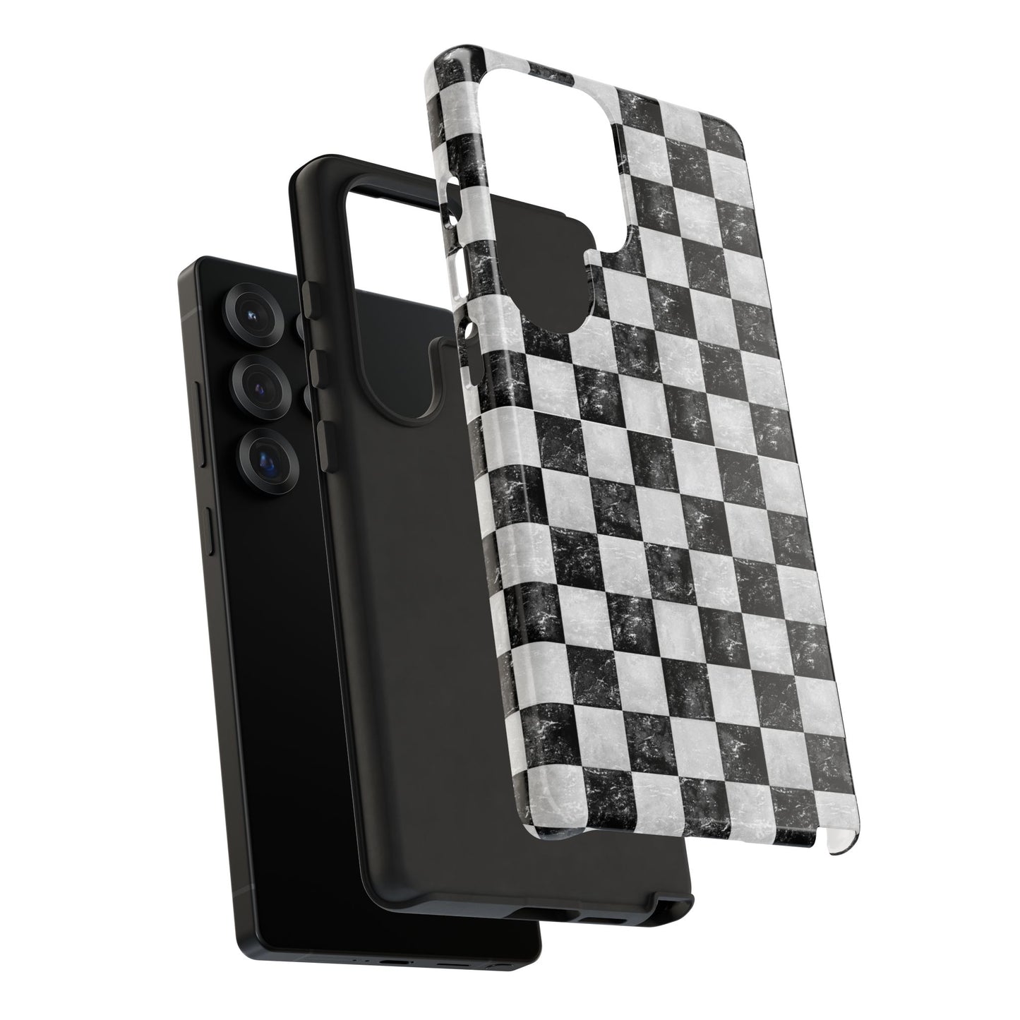 Grunge Checkered Phone Case