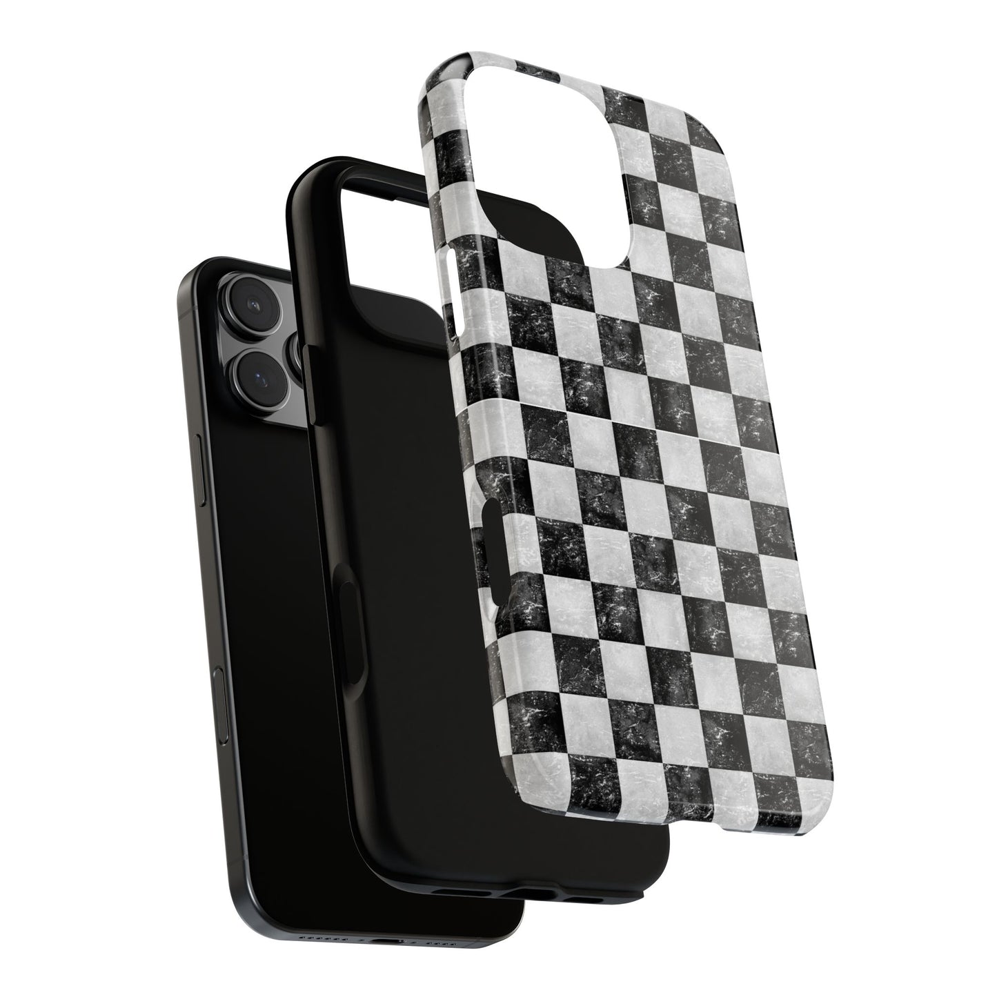 Grunge Checkered Phone Case