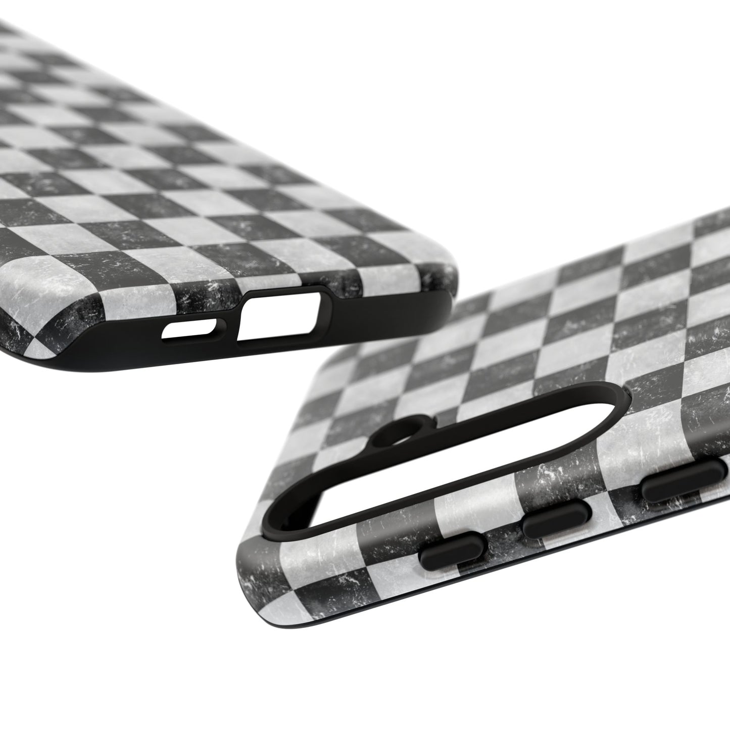 Grunge Checkered Phone Case