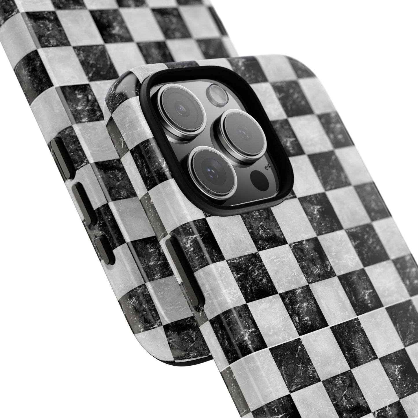 Grunge Checkered Phone Case