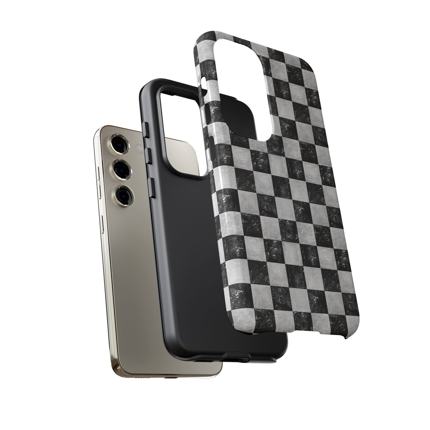 Grunge Checkered Phone Case