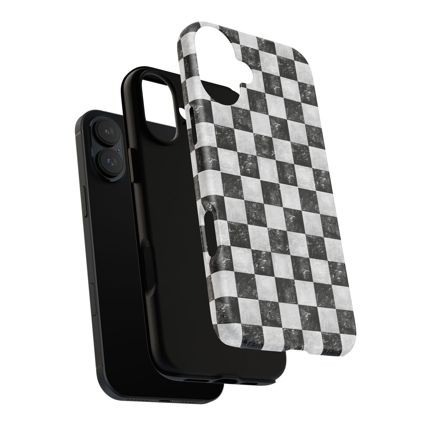 Grunge Checkered Phone Case