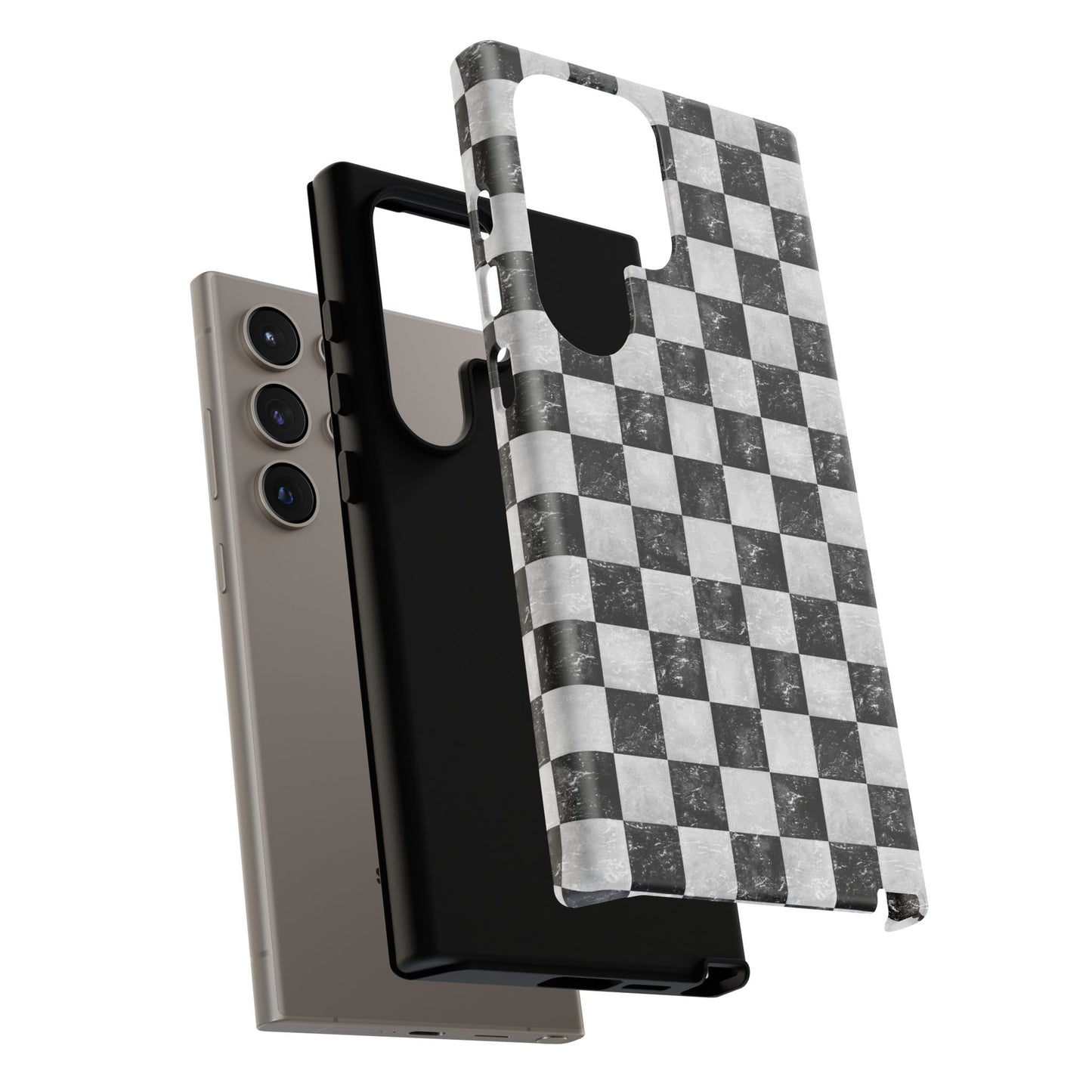 Grunge Checkered Phone Case