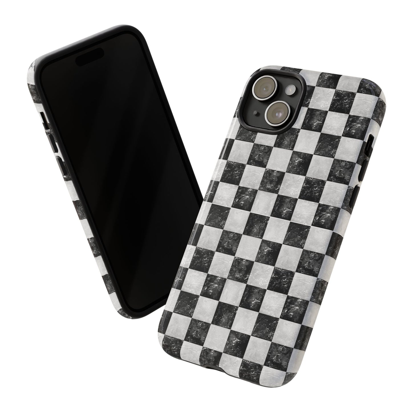 Grunge Checkered Phone Case