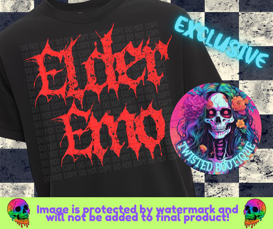 Elder Emo BLACK APPAREL ONLY