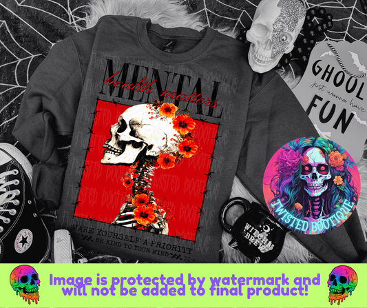 Mental Health Black Text