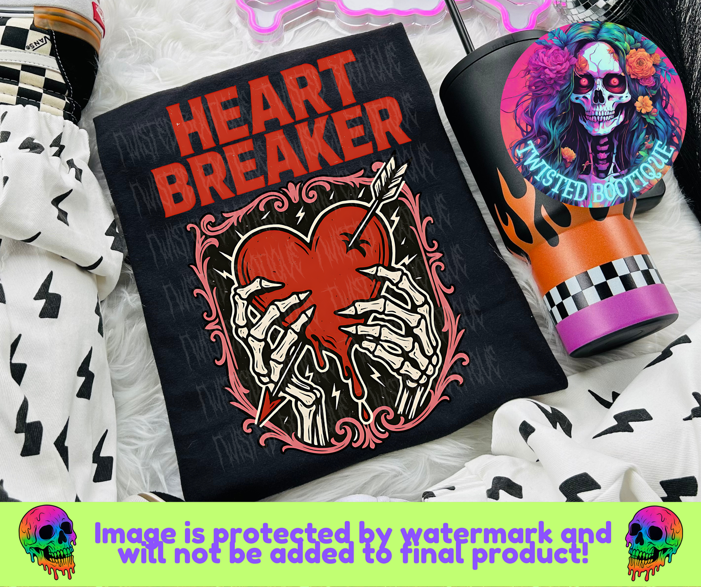 Heart Breaker BLACK APPAREL ONLY