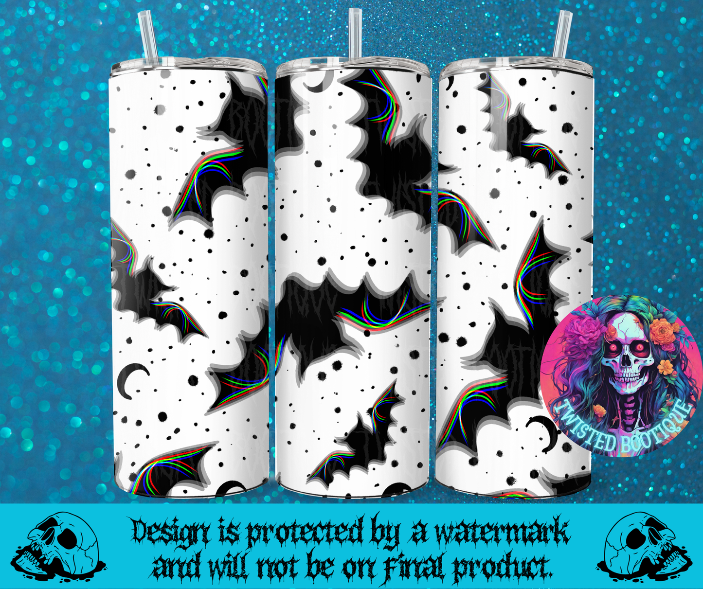 Spooky Bats Tumbler