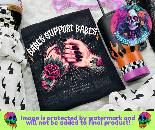 Babes Support Babes BLACK APPAREL ONLY