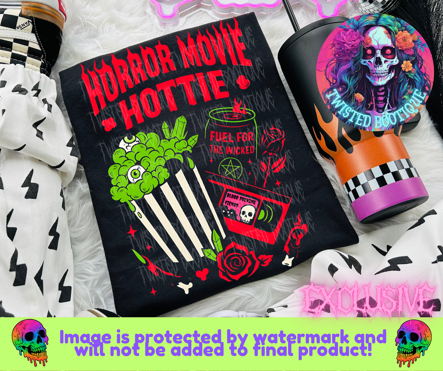 Horror Movie Hottie BLACK APPAREL ONLY