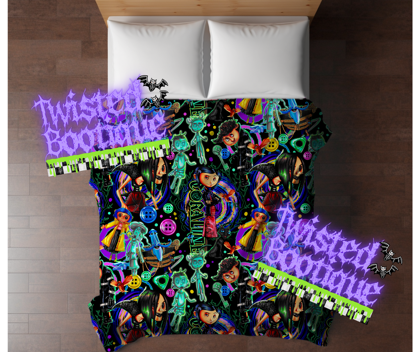 Button Eyes Plush Blanket