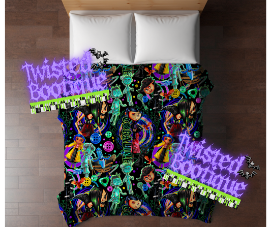 Button Eyes Plush Blanket