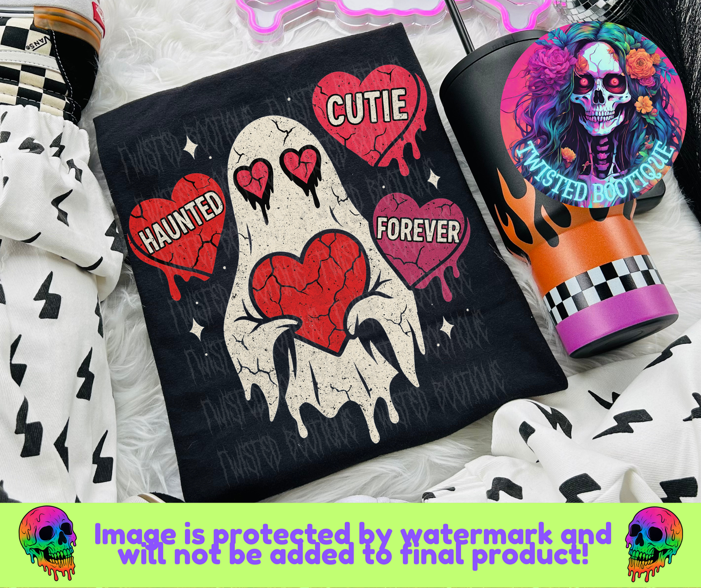 Haunted Cutie Forever BLACK APPAREL ONLY