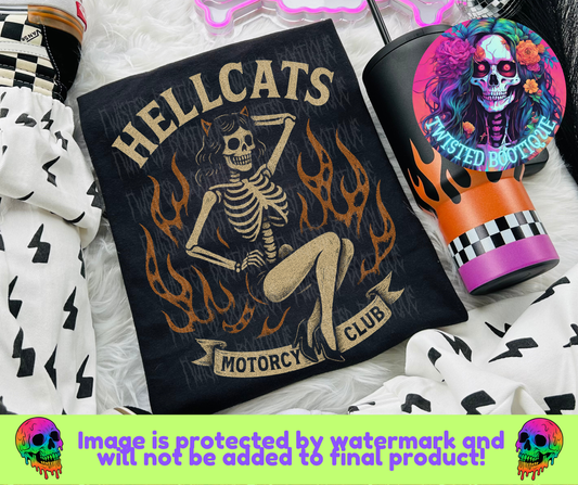 Hellcats Motorcycle Club BLACK APPAREL ONLY
