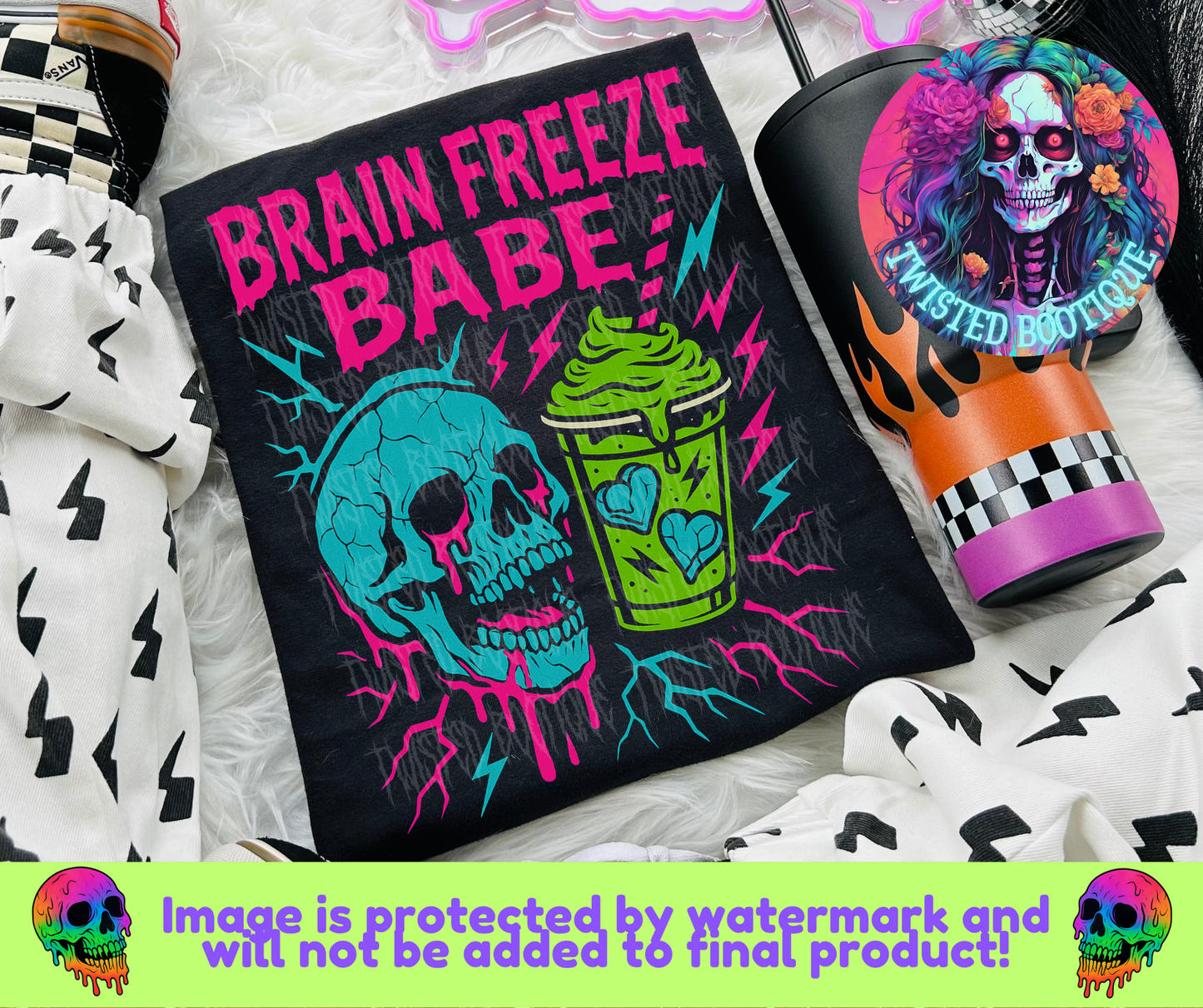 Brain Freeze Babe BLACK APPAREL ONLY